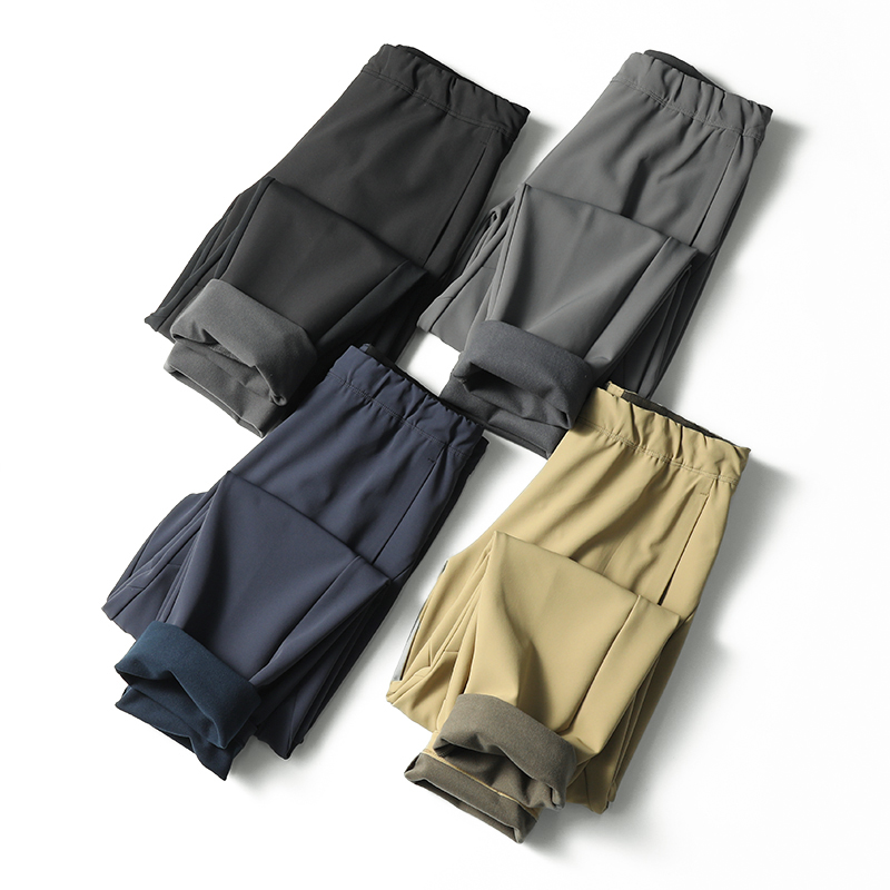 秋冬都市户外加绒软壳长裤