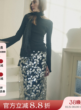 主推款VIKTORIACHAN 25AW秋冬假日胶囊 立体花朵搭片灯芯绒休闲裤