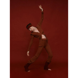 o cloche code 25AW秋冬新品 纸片人针织开衫女纯色修身百搭上衣