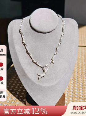 现货授权Urpflanze 简约个性动物颈饰时尚小猫天然珍珠缠绕项链