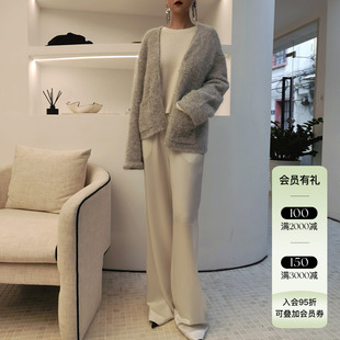 正品授权VIKTORIACHAN22秋冬新品毛衣开衫套装休闲舒适