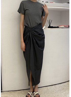 正品授权经典款VIKTORIACHAN22新品结构线条设计纯棉短袖T恤