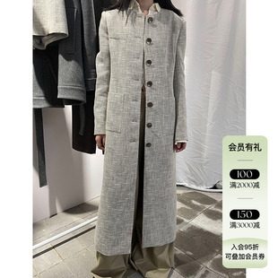 清仓4折AUTI SEMINARIO 23AW秋冬新品 圆领⻄装⼤⾐外套