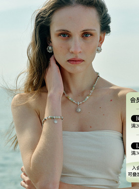 MONSECRET 25SS新品 日出项链原创设计镀金手链小众度假风饰品