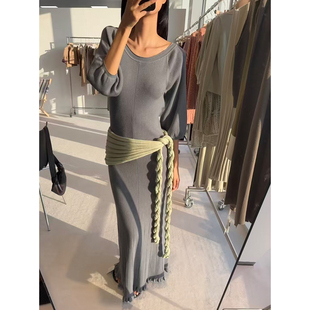 o cloche code 25AW秋冬新品 马尾结三角巾百搭多功能配饰围巾