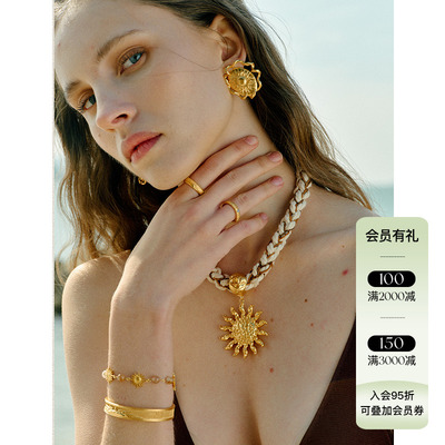 MONSECRET 25SS新品 破晓项链设计感choker循迹手链逐日耳坠长款