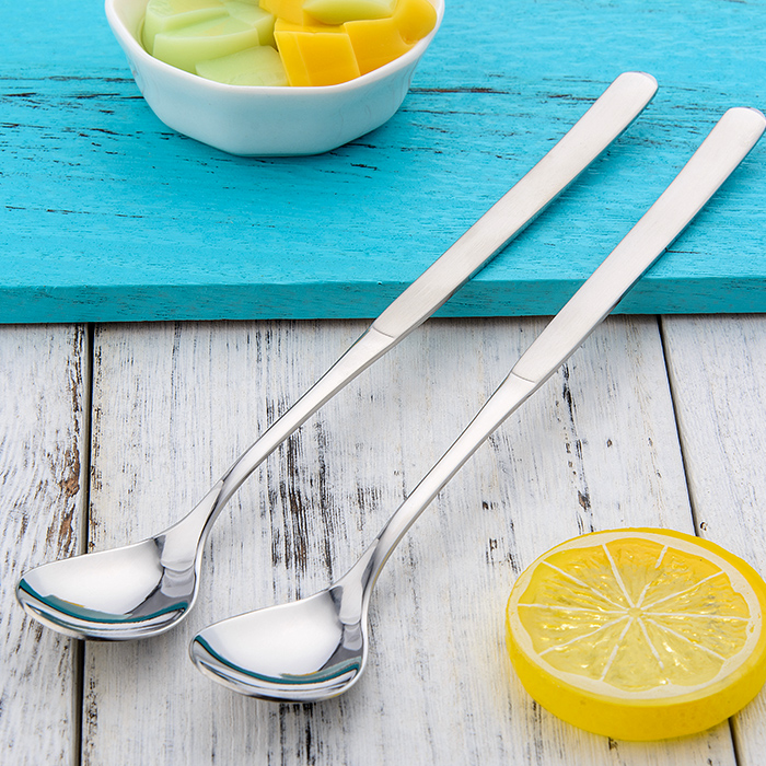 出口韩国18/10不锈钢长柄搅拌勺