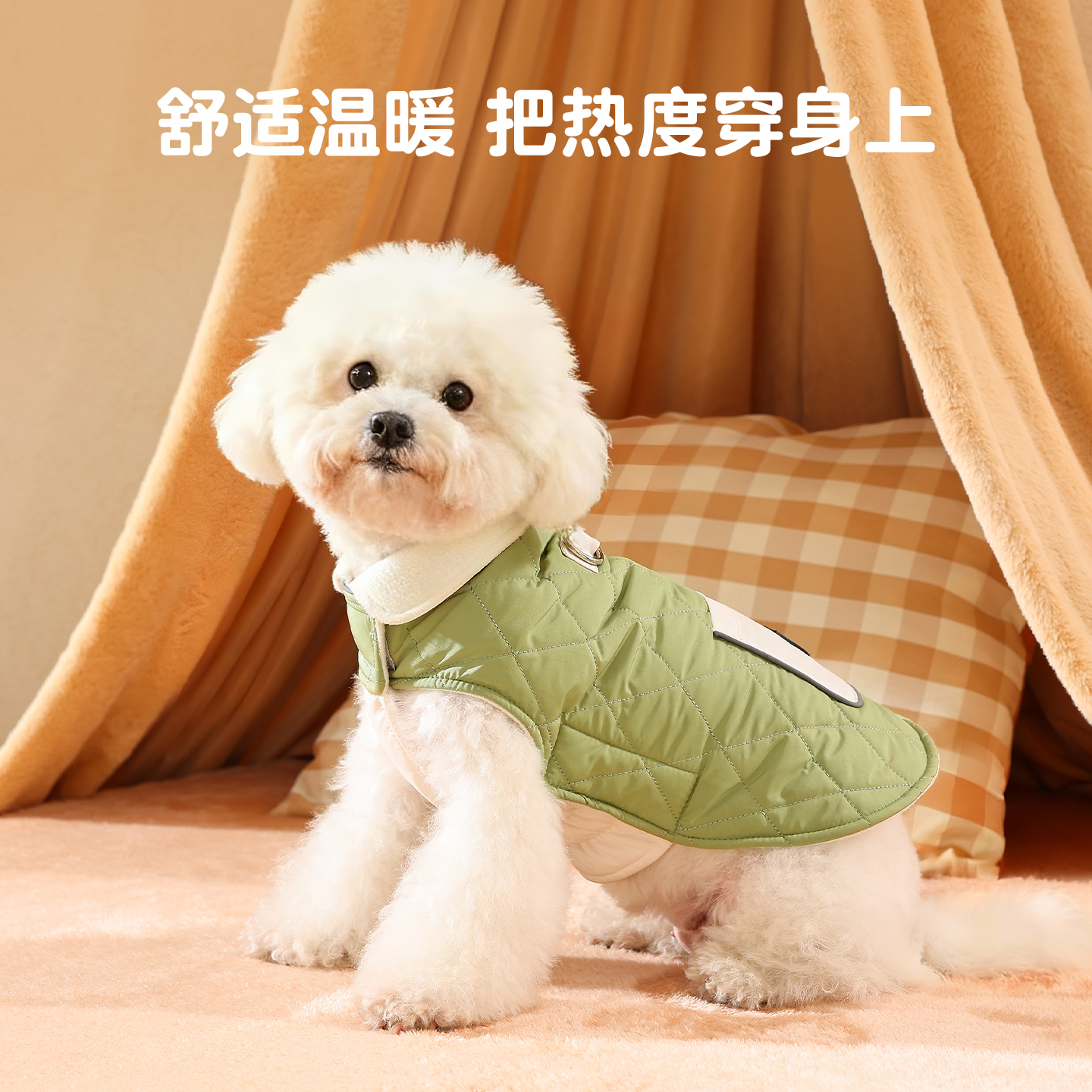 狗衣服中小型犬泰迪比熊冬季加厚保暖2025新款防水可牵引宠物棉服