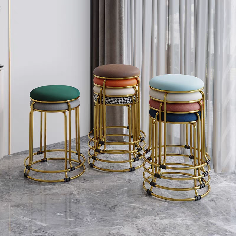 轻奢圆凳批发家用钛金网红餐桌电镀摆摊户外圆凳收纳凳子现代简约,住宅家具,其它凳子,淘宝优惠券,粉丝福利购,淘宝优惠卷