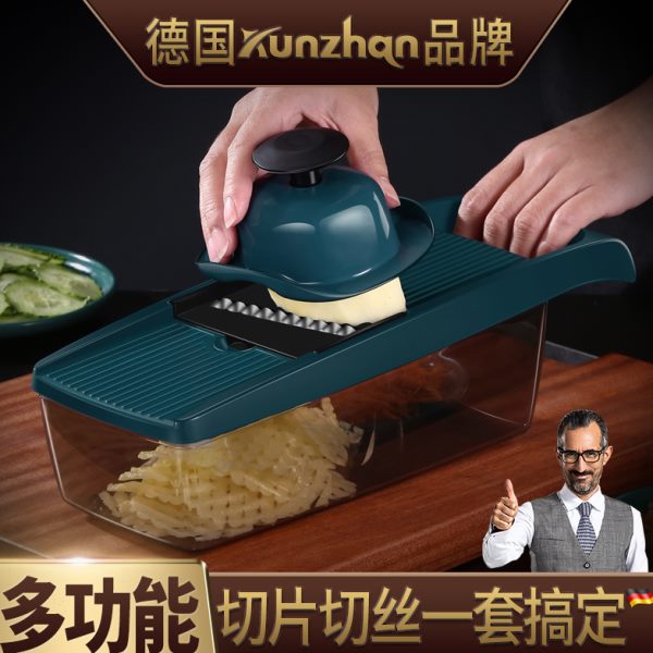 u瓜a黄瓜切菜神器k机青 nh擦插板家用刨丝器土豆片n多功能胡萝卜z