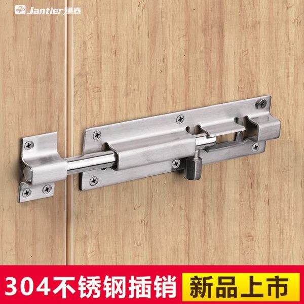 插销门栓锁扣卡扣门扣门锁扣搭扣老式木门不锈钢卫生间地防盗神器