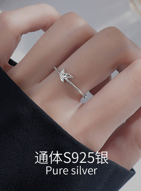 【S925银】千纸鹤戒指