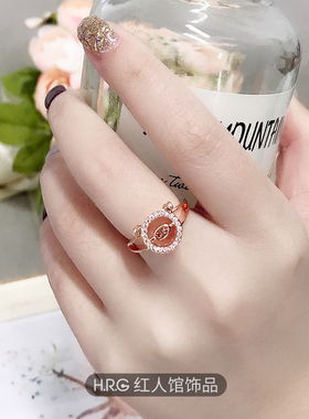 轻奢小众设计精致转猪戒指本命年