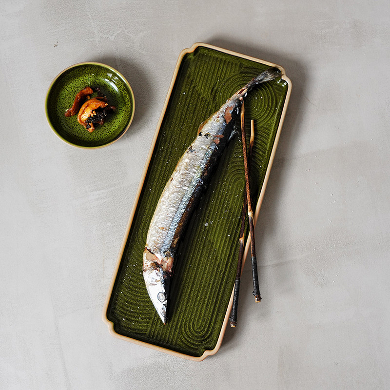 JAGENMAKER复古陶瓷长方寿司盘