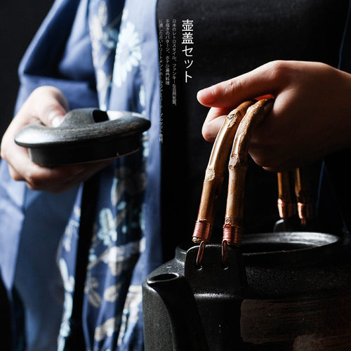 桔梗家的茶壶配件壶盖提手竹木