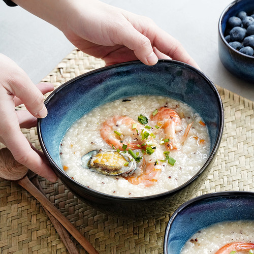 JAGENMAKER釉下彩复古欧式汤碗