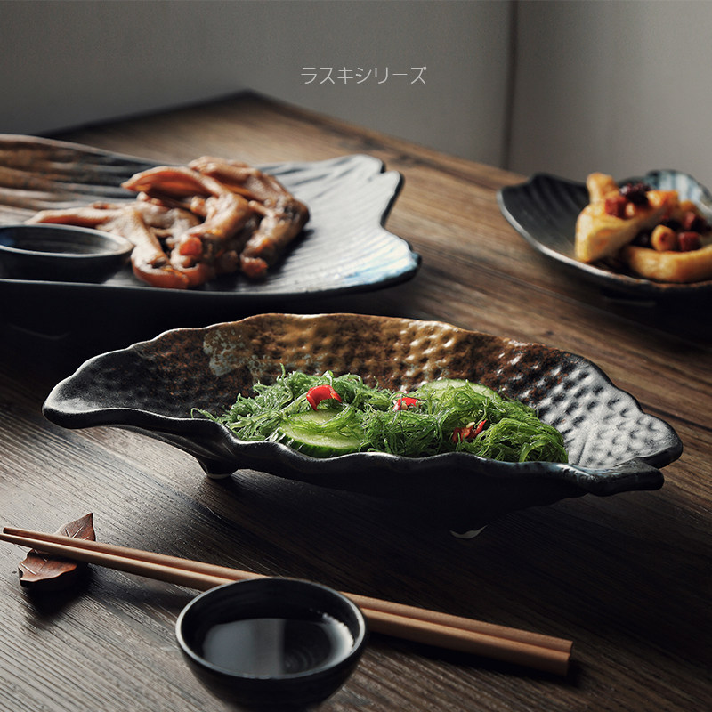 桔梗家异形日式餐具陶瓷不规则