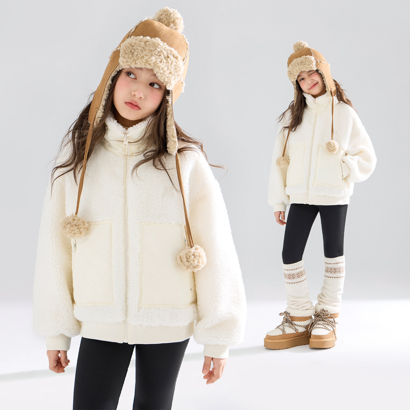 【宁儿粉丝专享】3M新雪丽棉服羊羔绒拼接外套保暖女童冬新款,童装/婴儿装/亲子装,普通外套,淘宝优惠券,粉丝福利购,淘宝优惠卷