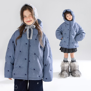 【宁儿粉丝专享】90绒小熊绣花羽绒服百搭外套女童冬季新款