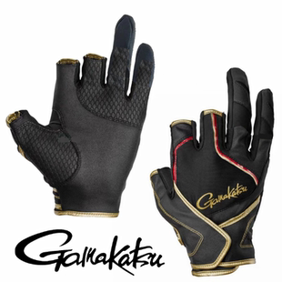 25年新品夏季伽玛卡兹钓鱼手套轻薄防晒真皮路亚船钓速干GM-7302