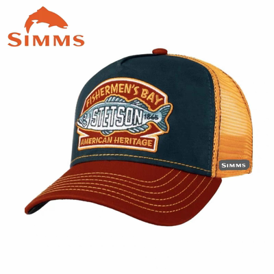 25新款美国同款潮牌SIMMS钓鱼帽子纯棉帽路亚帽海钓帽鸭舌帽刺绣