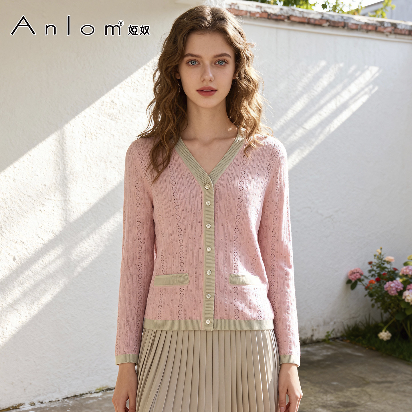 Anlom/娅奴外套女春秋百搭长袖上衣时尚复古修身显瘦女针织开衫,女装/女士精品,短外套,淘宝优惠券,粉丝福利购,淘宝优惠卷