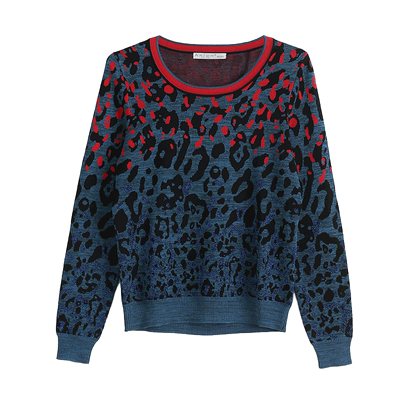 娅奴经典百搭长袖套衫针织衫