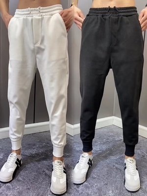 时尚百搭休闲裤修身束脚裤秋冬