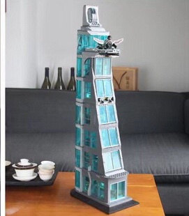 Sh6788积木复联英雄七层大厦至圣所拼装小颗粒玩具拼装插积木玩具