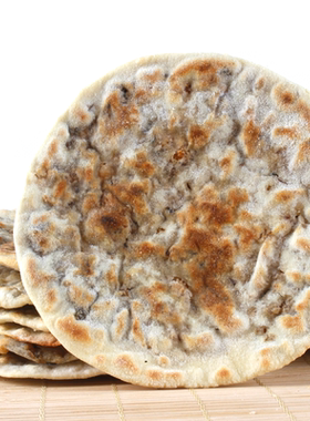 黄山炭烤薄饼锅盔烧饼安徽小吃