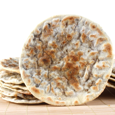 黄山炭烤薄饼锅盔烧饼安徽小吃