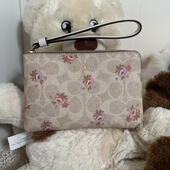 国内现货Coach女士新款 星星零钱包单拉链小手包袋手腕包手拿包