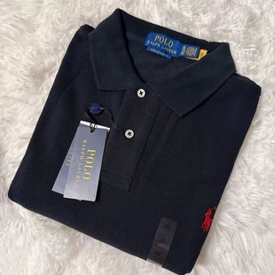 Ralph Lauren 拉夫劳伦男士休闲纯棉翻领短袖polo衫网眼T恤珠地棉