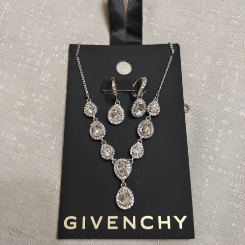 givenchy纪梵希魅力新纪元水晶光环个性项链华丽耳环宝石套装