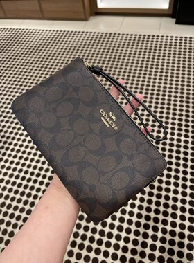 Coach寇驰大手包可放手机零钱包麻将包印花女士包袋国内现货CS438