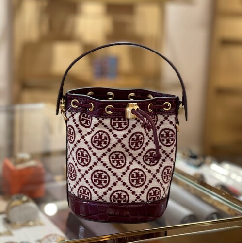 ToryBurch汤丽柏琦水桶包老花