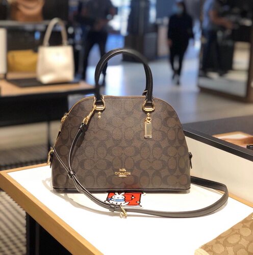 coach印花单肩斜挎中号女士包袋