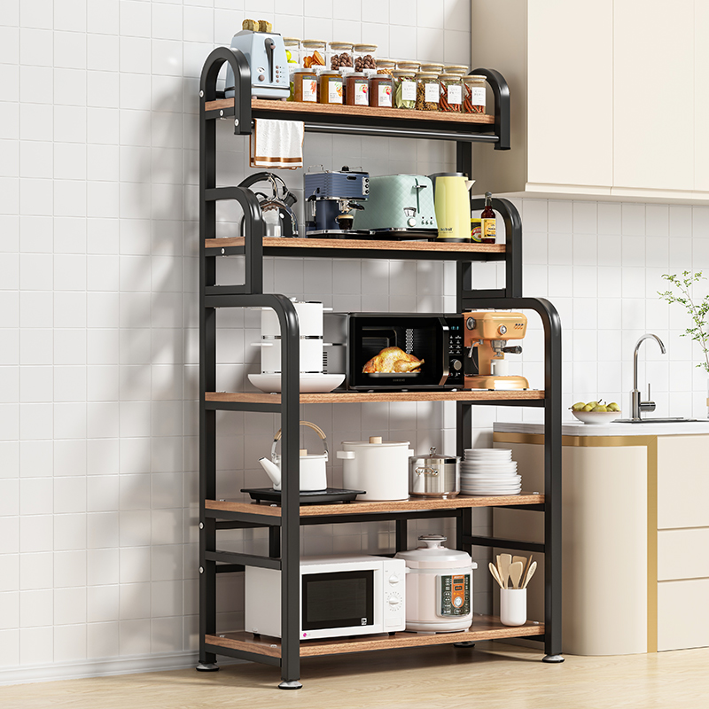 新款厨房置物架落地多功能微波炉家用多层简易锅具储物收纳货架子