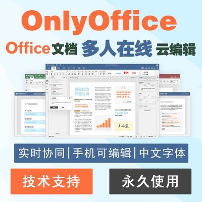 onlyoffice在线编辑Word Excel PowerPoint 文档在线协同创作办公