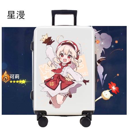 洛拉儿童行李箱动漫原神芙宁娜周边2024新款高颜值卡通儿童拉杆箱