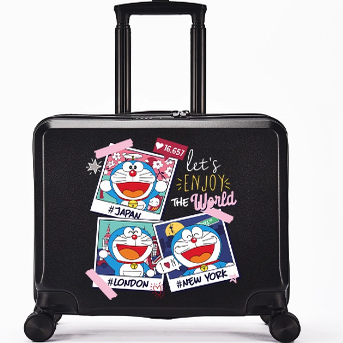 洛拉儿童行李箱叮当猫儿童行李箱男孩万向轮咱们卡通可爱裸熊旅行