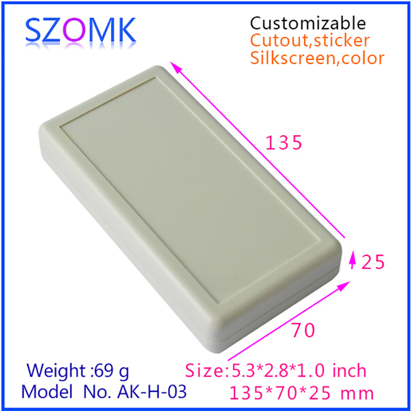 SZOMK135*70*25 AK-H-03手握便携式ABS遥控器探测仪壳体塑料外壳