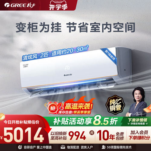 格力官方一级大挂机2匹清炫风