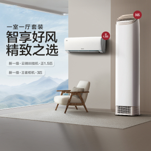 云锦III 格力变频冷暖家用空调套装 Gree 王者 一室一厅