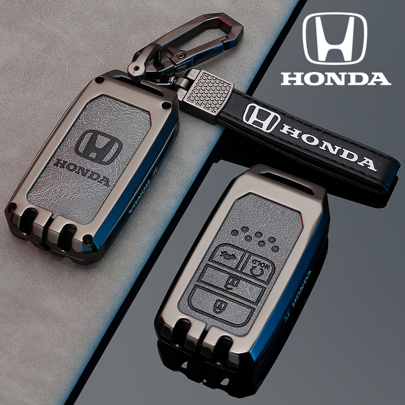 【2023本田新款复古皮纹钥匙套】