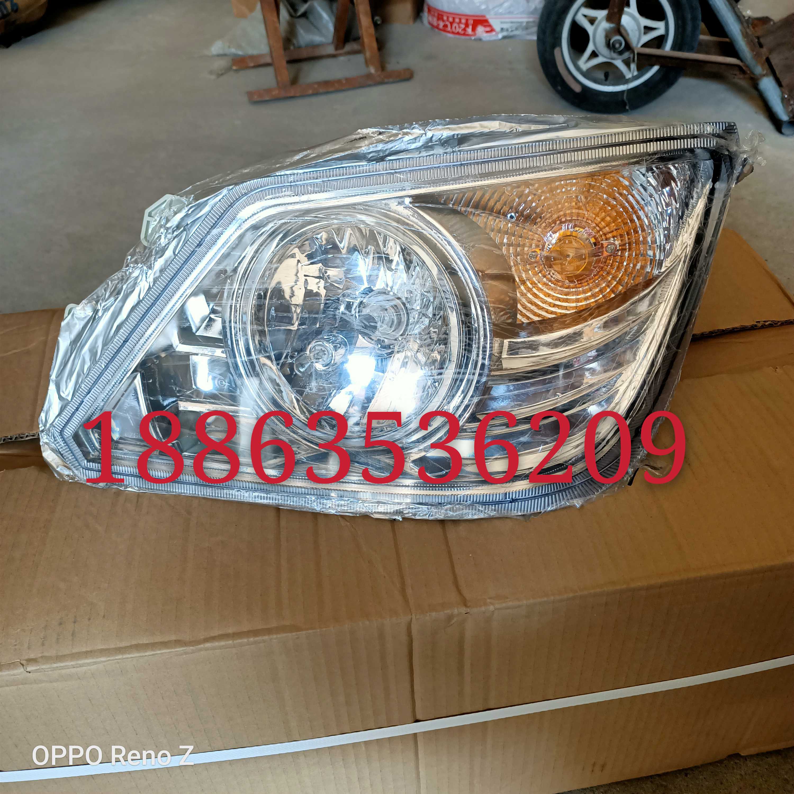 时风三轮车华庆原厂前大灯农用车配件时风华庆大灯 一只价格包邮