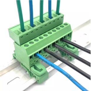 00135 接线端子FPCB5.08FMG S轨道卡脚免焊对接 螺钉式 导轨插拔式