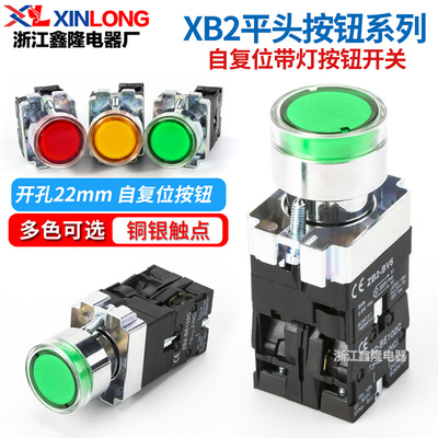 XB2带灯按钮开关XB2-BW33B1C