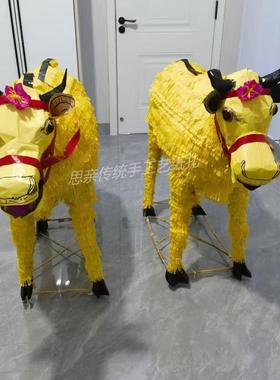 殡葬用品，清明，传统手工艺纸扎，纸马，纸牛，纸鹤等