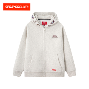 帽衫 潮流宽松情侣款 上衣 卫衣男女春季 SprayGround鲨鱼嘴连帽开衫